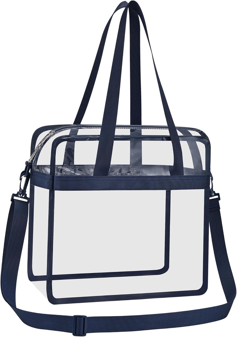 USPECLARE Clear Tote Bag for Stadium Events, 12x6x12 Transparent Stadium Bag for Work, Sports Games,Gym，Concerts - Image 2